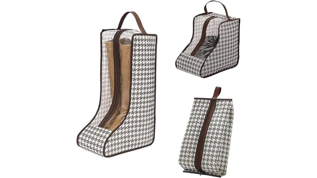 tall short houndstooth boots