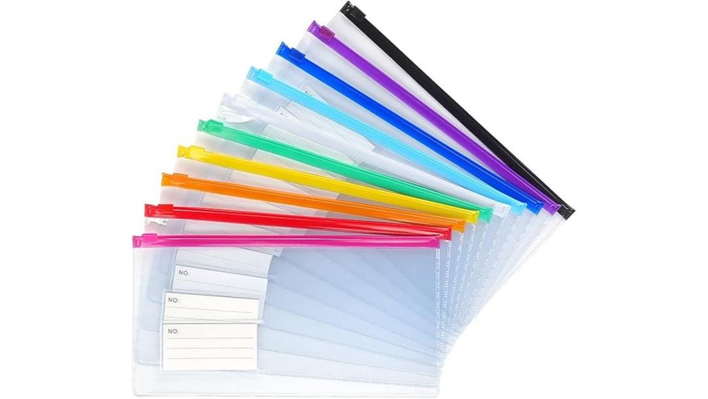 Best Zip Pouches for Travel Receipts and Tickets (Easy Sort) 2 tamaki zipper a6 envelopes