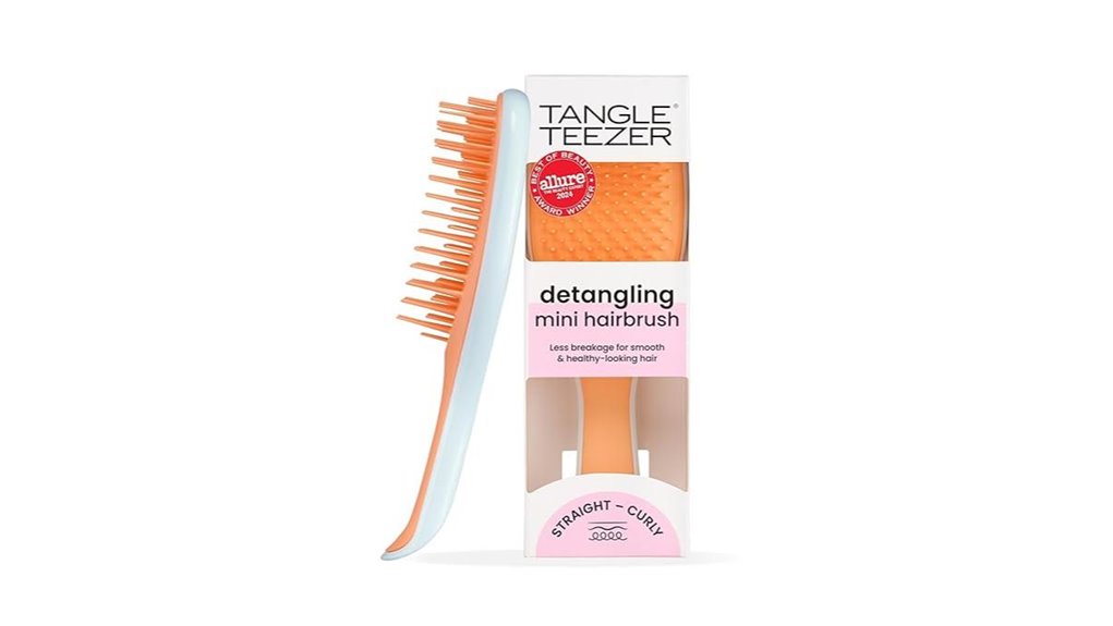 Mini Hairbrushes That Detangle Gently — No Snapping Needed 15 tangle teezer mini orange