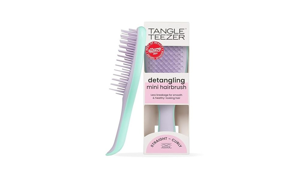 Best Travel Hairbrushes That Protect Fine Hair From Breakage 6 tangle teezer travel brush