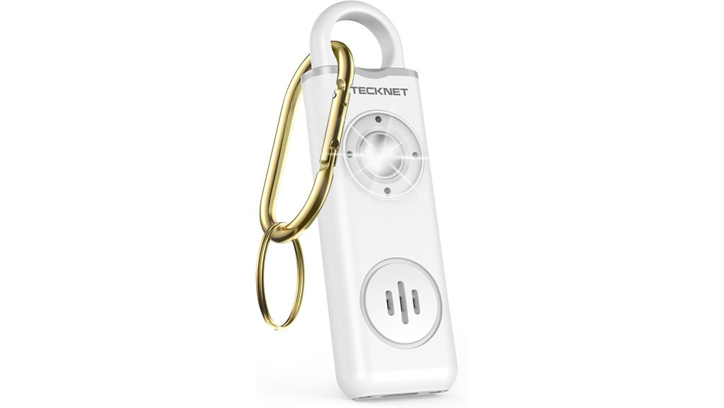Personal Safety Alarms With Easy Pull‑Pins for Travelers 10 tecknet 130db keychain alarm