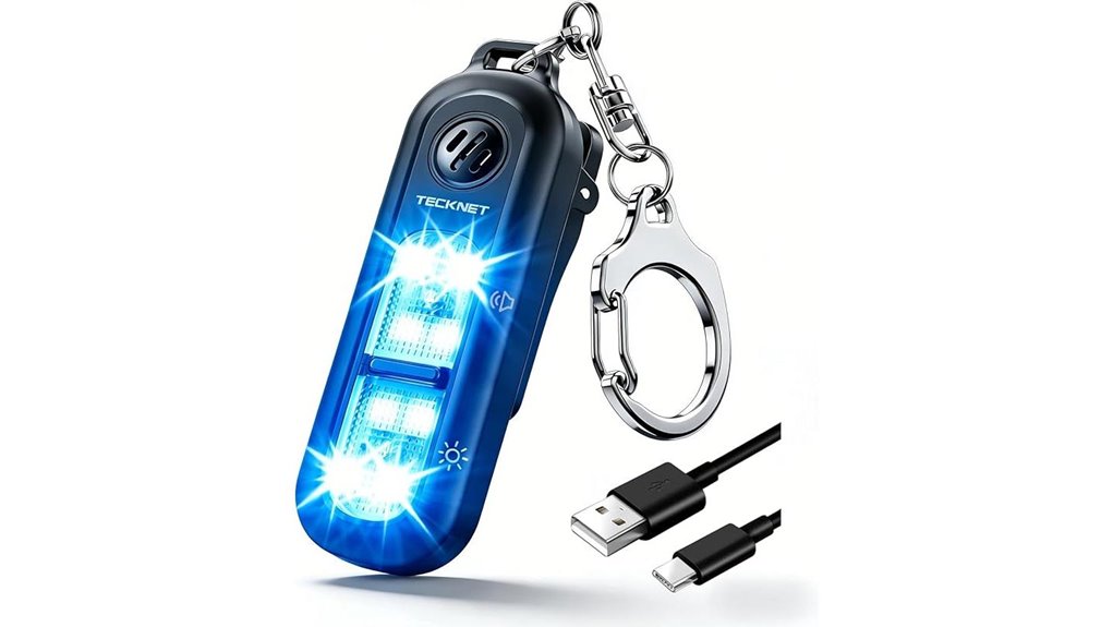 tecknet rechargeable 135db alarm