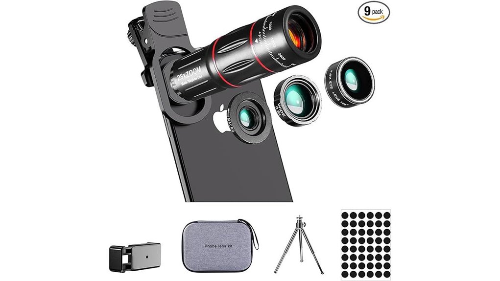 Smartphone Lens Kits for Epic Travel Photos (Wide + Macro) 3 telephoto macro fisheye black