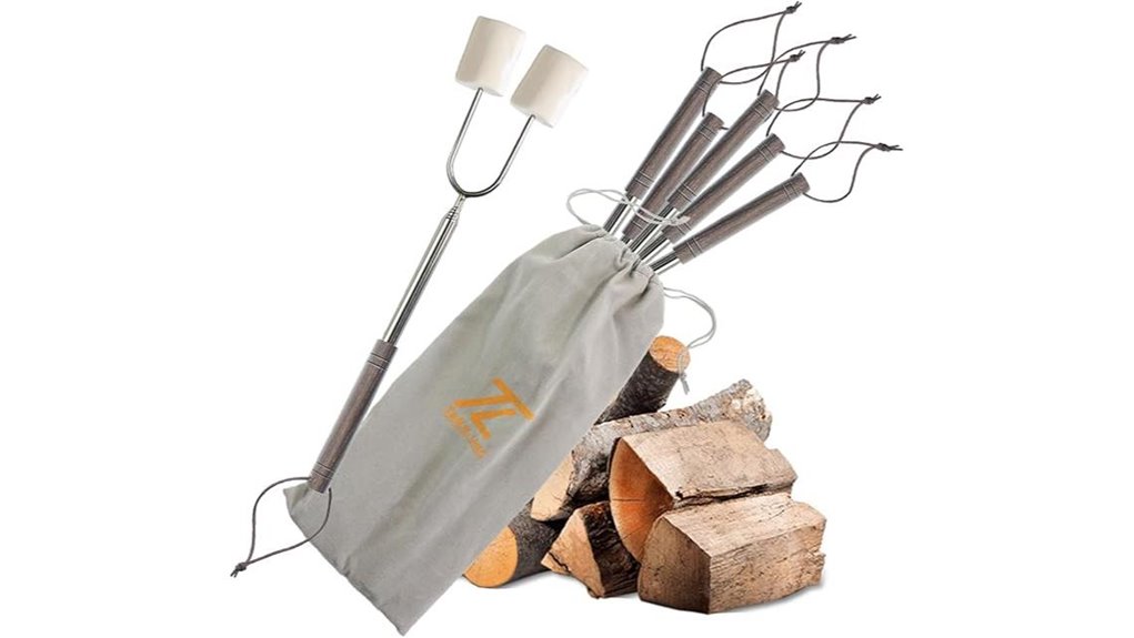telescoping 41 inch wooden skewers