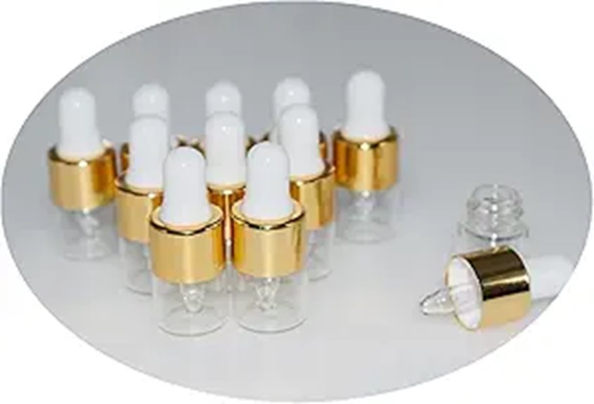 ten 1ml mini droppers