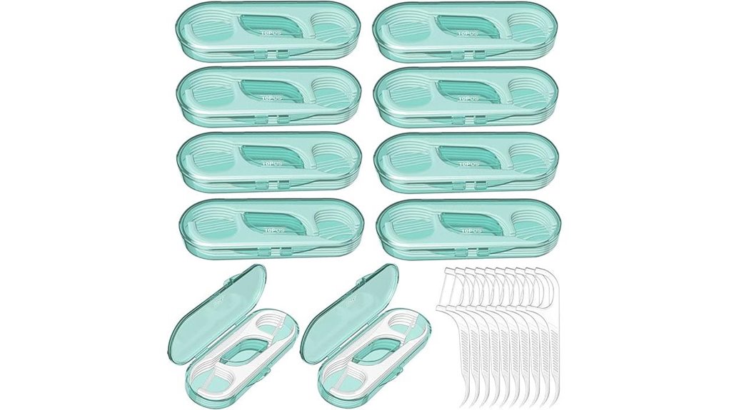 Travel-Friendly Dental Kits With Floss, Picks, and Case 8 ten floss picks case