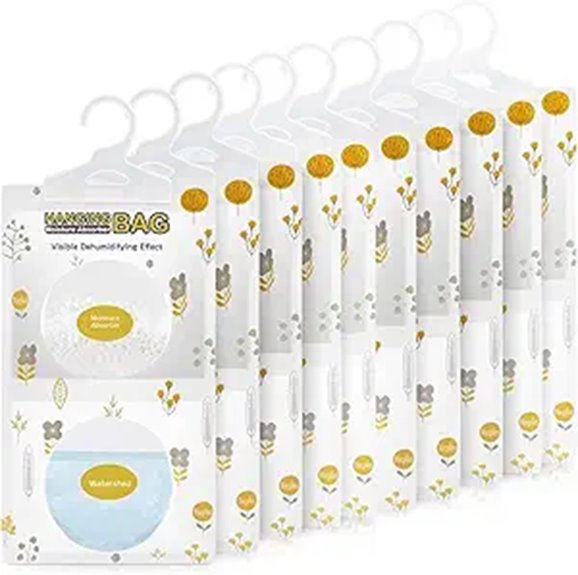 Mini Dehumidifier Packs (Moisture Absorber) Keep Spaces Dry 10 ten fragrance free moisture absorbers