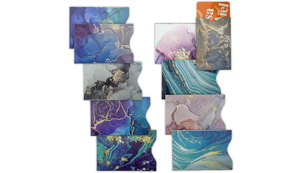 RFID Blocking Sleeves for Cards That Keep Your Wallet Safe 12 ten marble rfid sleeves