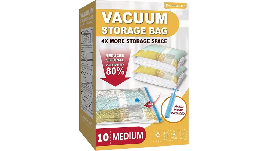 Best Travel Vacuum Bags With Manual Pumps for Bulky Clothes 2 ten medium hand pumped bags