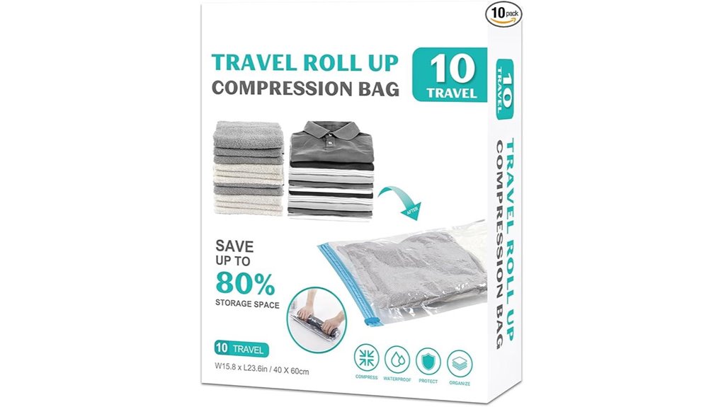The Best Roll‑Up Vacuum Bags That Free Your Closet From Clutter 9 ten pack vacuum storage no pump