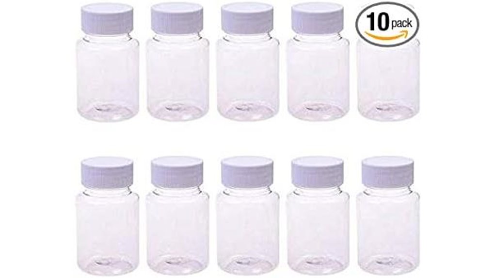 Best Small, Labeled, Durable Travel Pill Bottles You Need 15 ten plastic empty 20ml