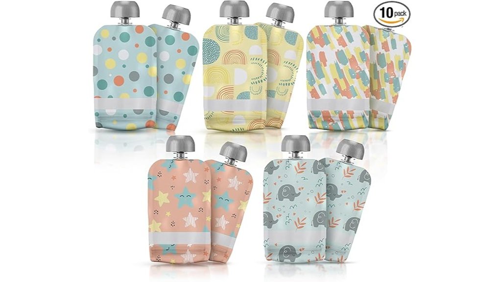Top Baby Food Pouches (Reusable) That Parents Swear By 15 ten unit reusable baby pouches