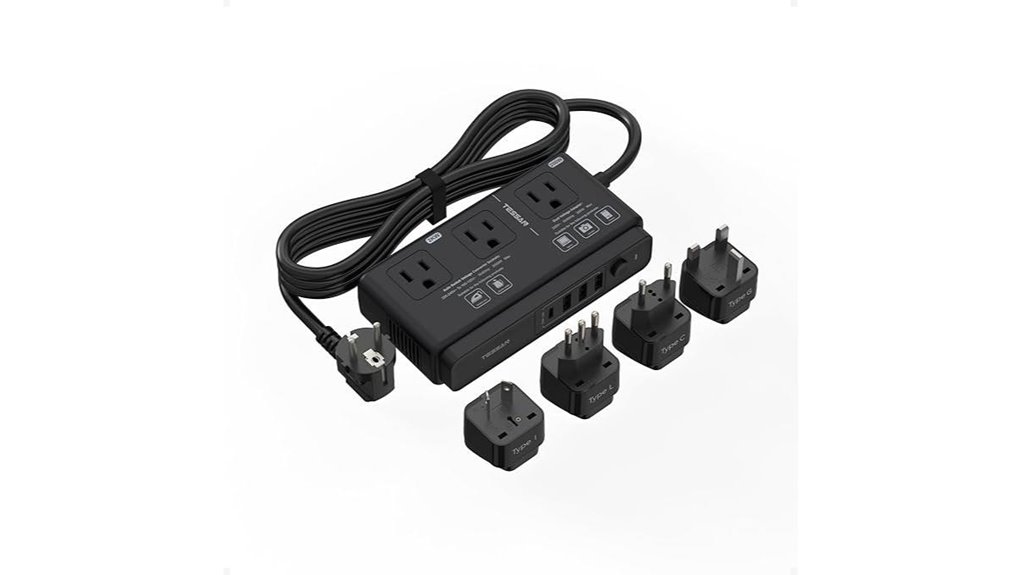 Travel Voltage Converters Every Jet‑Setter Should Own 13 tessan 220 110 4usb 3ac
