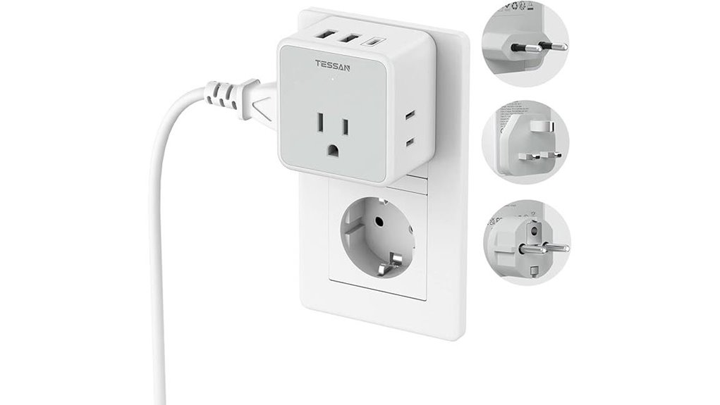 Plug Adapters for EU/UK/US: The Modular One‑Kit Travel Must‑Have 2 tessan uk 3usb adapter