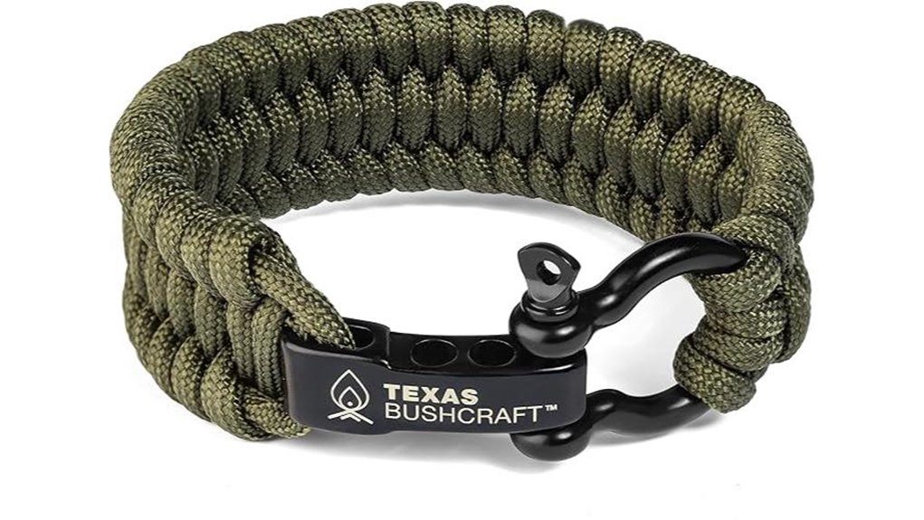 Paracord Survival Bracelets Hikers Rely On 14 texas paracord bow shackle bracelet