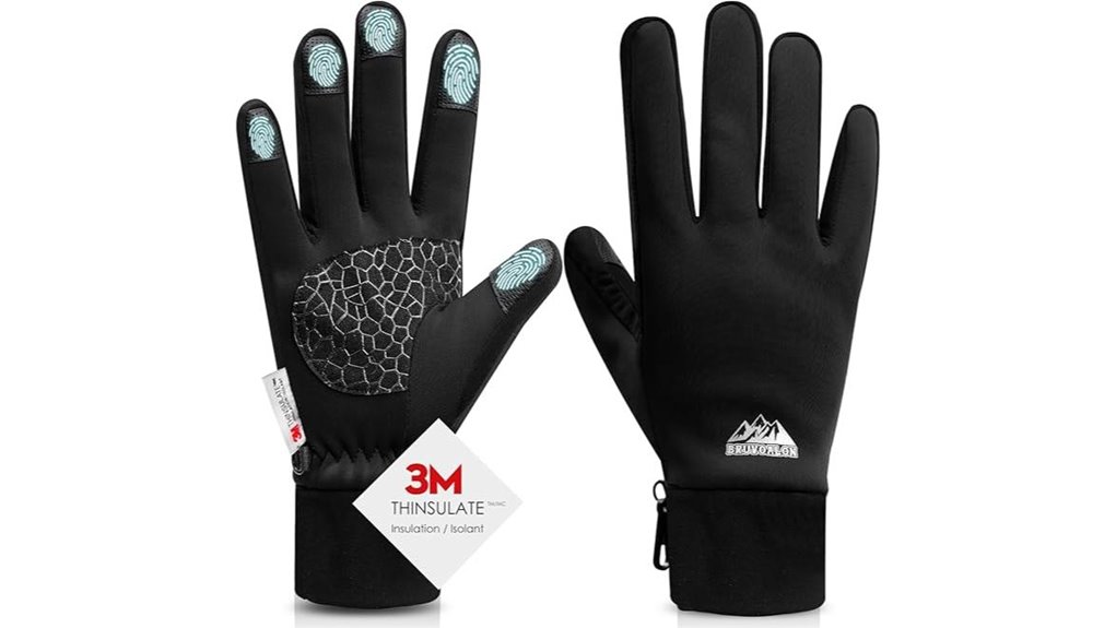 thermal winter touchscreen gloves