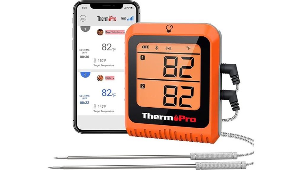 thermopro 2 probe 650ft bluetooth