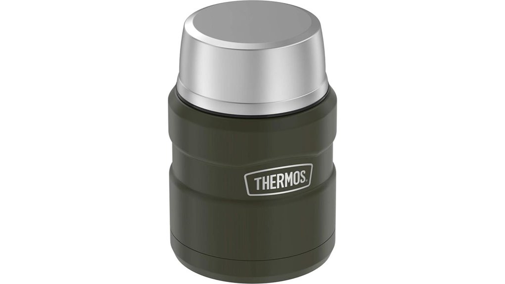 The Best Insulated Lunch Jars for Winter Day Trips: Leak-Proof 2 thermos 16oz army green