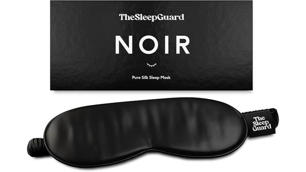 The Best Silk Sleep Masks for Anti-Aging Comfort 13 thesleepguard black silk mask