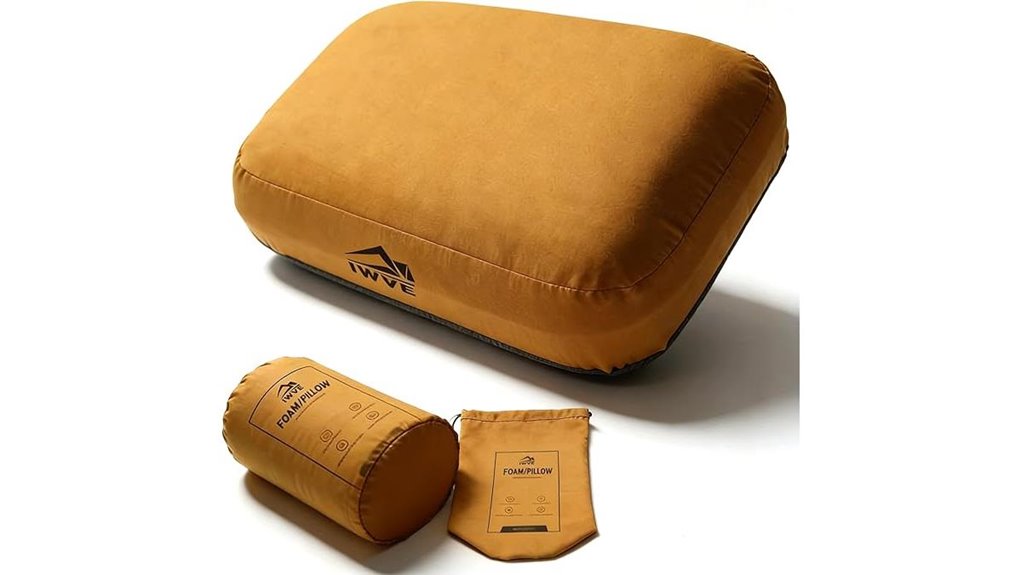 Say Goodbye to Flat Nights: Foam Camping Pillow (No Puncture) 10 thick camping memoryfoam pillow