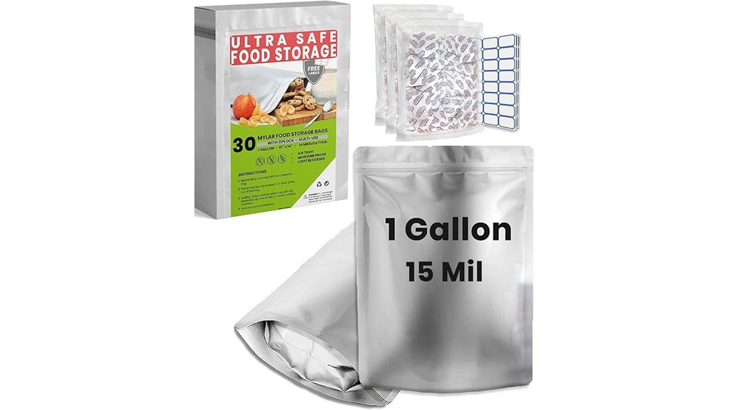 thirty 1 gallon 15 mil mylar