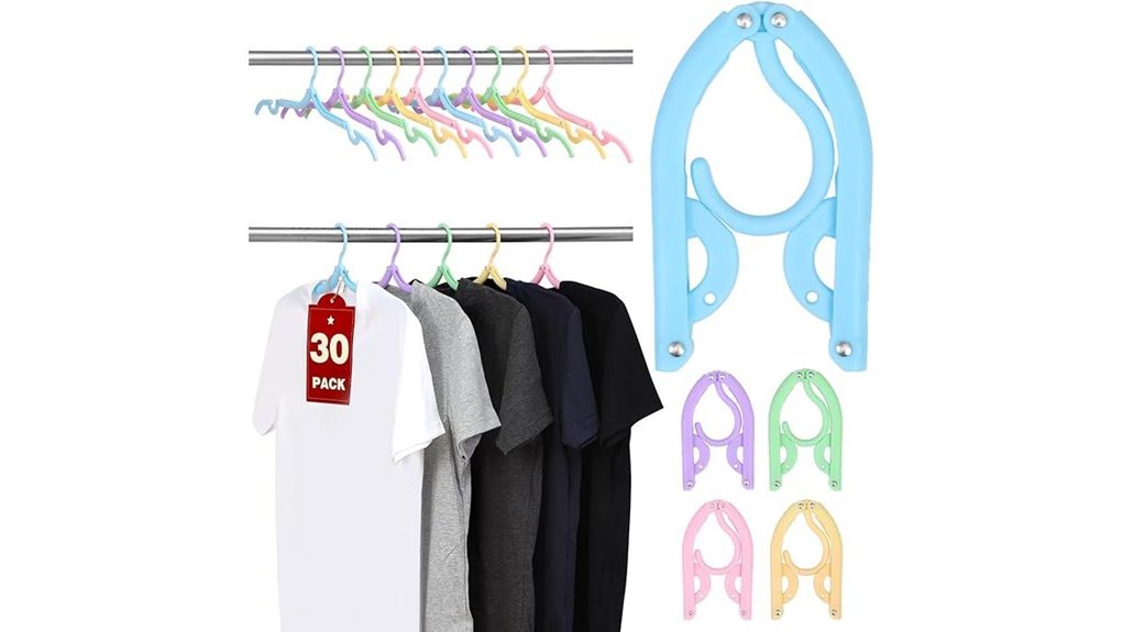 Travel Hangers That Fold, Pack Light, and Last a Long Time 15 thirty foldable plastic hangers