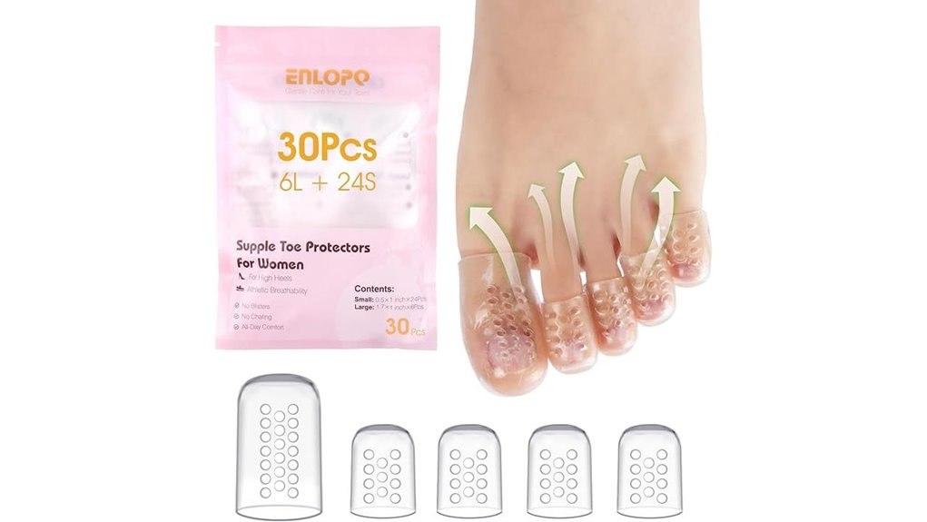 thirty silicone toe protectors