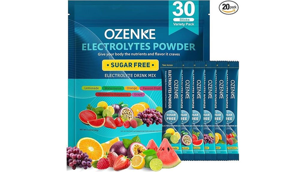 thirty sugar free electrolyte packs