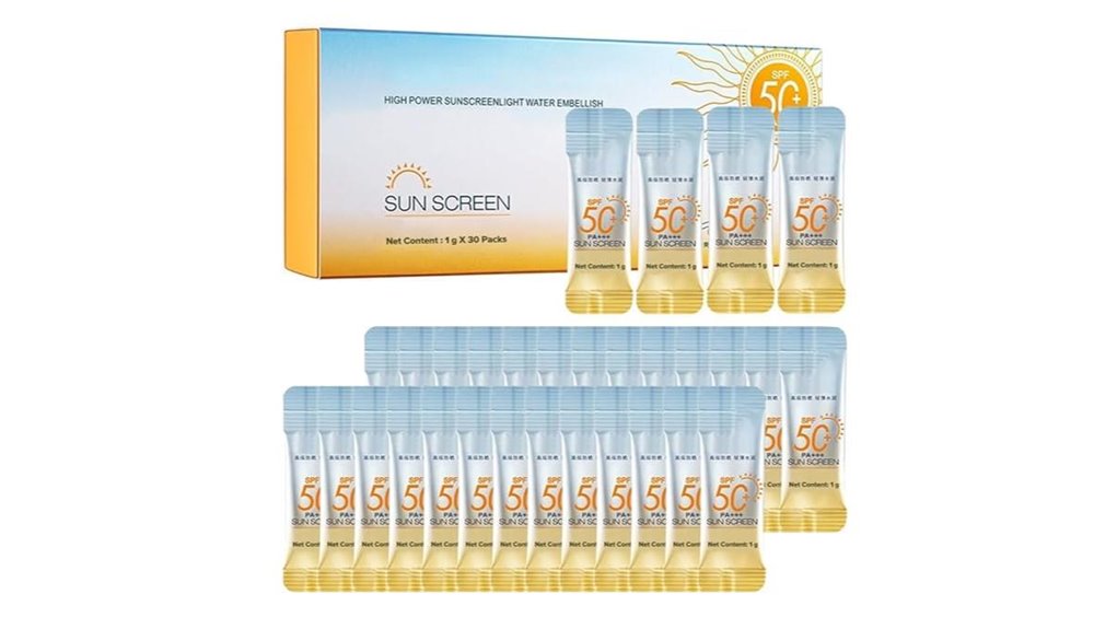 thirty travel size spf50 water resistant