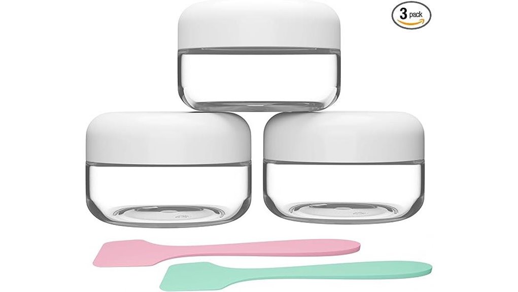 Top Travel-Size Skincare Spatulas (Hygienic Jars) You’ll Love 15 three 1oz bpa free tsa