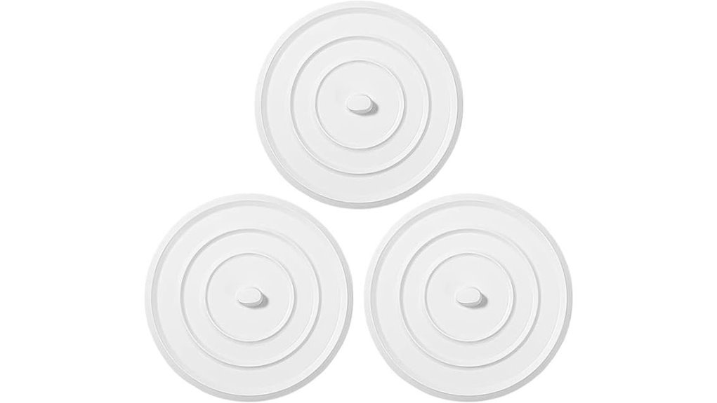 three 4 3 inch silicone stoppers