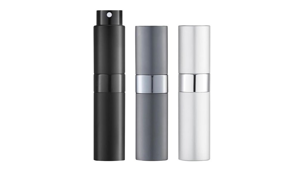 Refillable Atomizers for Body Spray (no accidental misting) 7 three 8ml perfume bottles