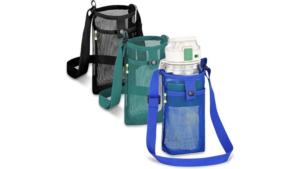 three adjustable bottle holders