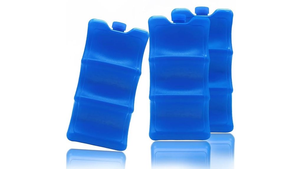 three breastmilk ice packs