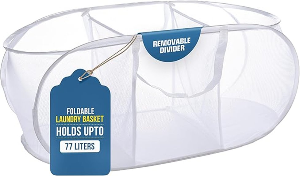three compartment foldable mesh