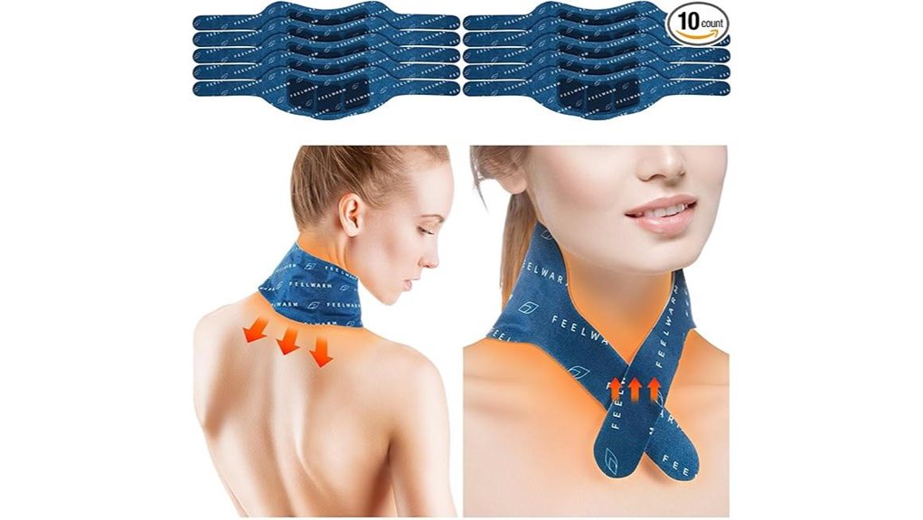 three hour adhesive neck warmers