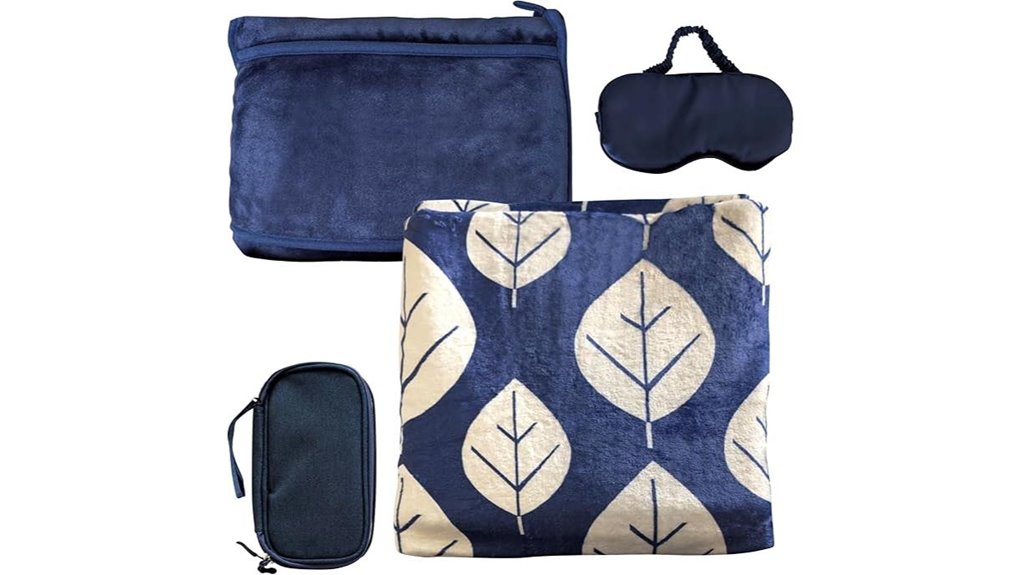 The Compact Travel Blankets That Pack Small for Cold Cabins 12 three item travel comfort set