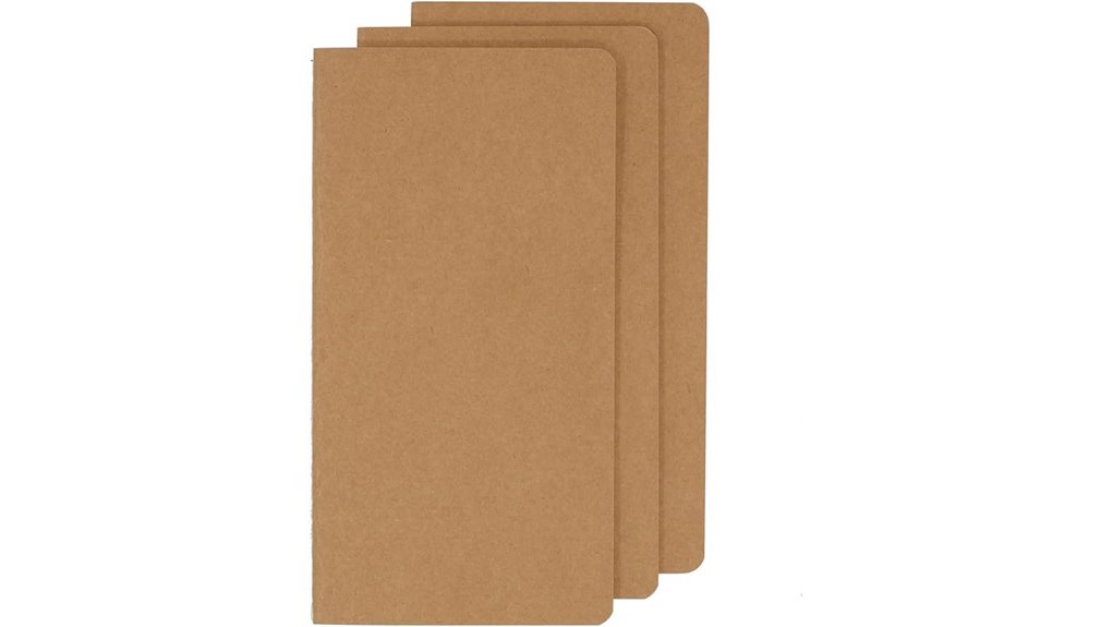 three notebook compact travel set