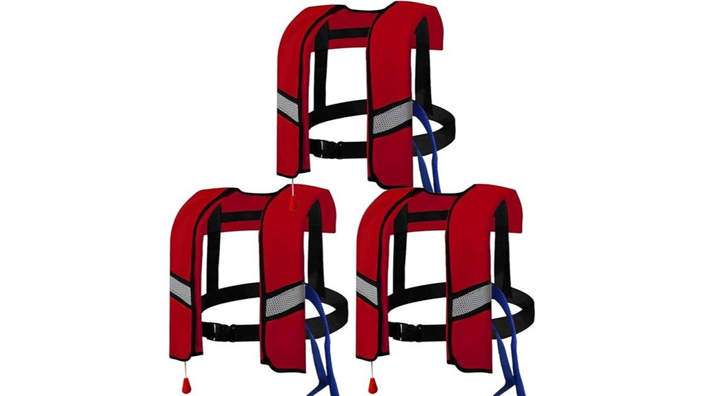 Top Life Jackets for Travel (Inflatable PFDs) Keep You Safe 12 three pack 150n co2 lifejackets