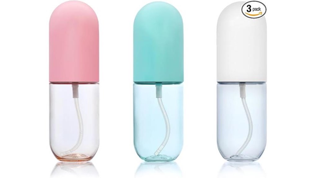 Travel Spray Bottles for Skincare (Fine Mist Picks) Easy Mist 15 three pack 1 35oz tsa approved mist