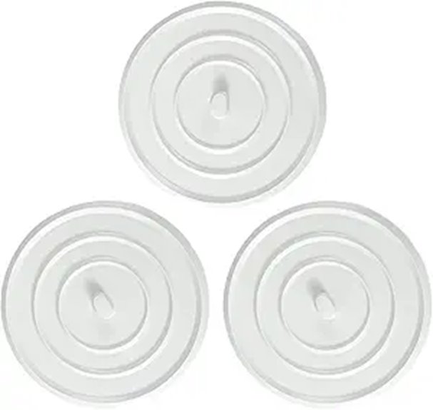 three pack 4 5 inch silicone stopper