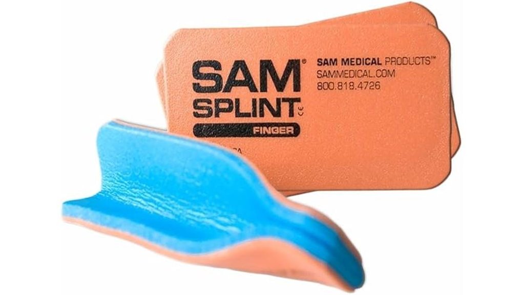 three pack orange blue splint