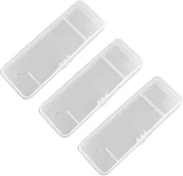 Best Travel Razor Cartridge Cases (No Loose Blades) 5 three pack razor travel case