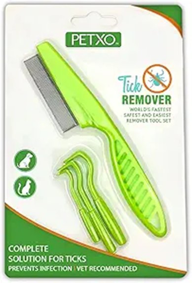 three pack tick flea comb
