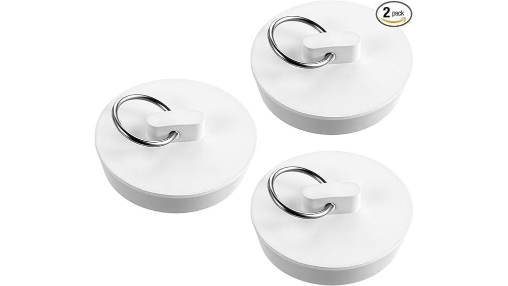 three pack white rubber rings