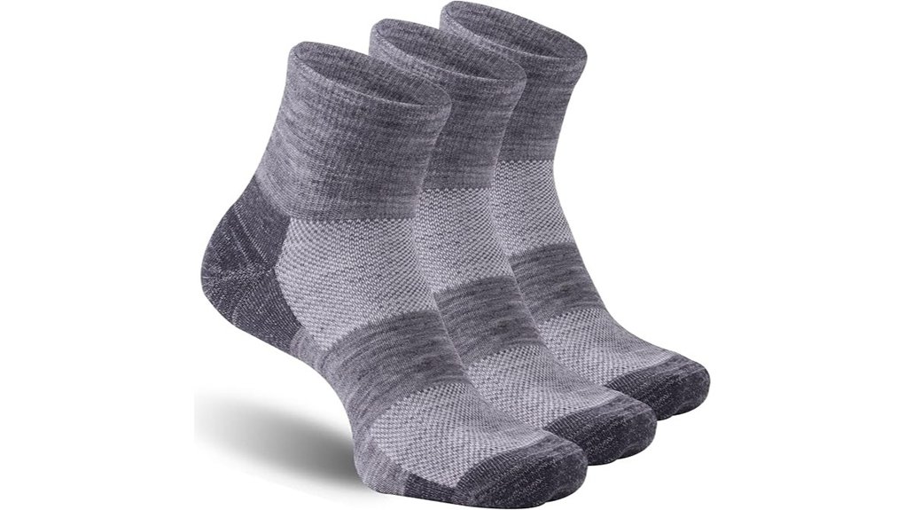 Merino Socks That Keep You Cool While Travelling Hot 1 three pair 90 merino athletic ankle