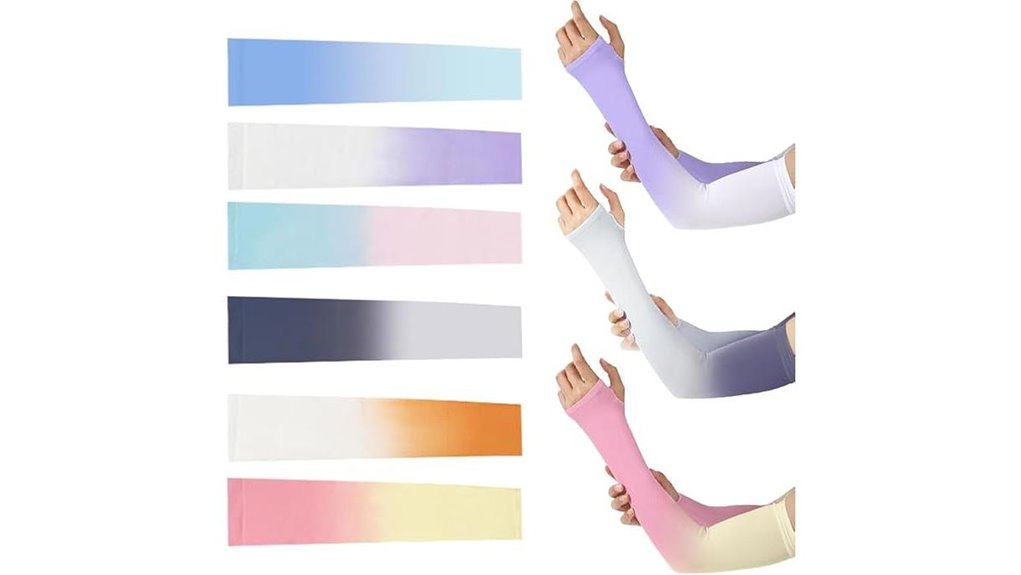 Best Packable Sun Sleeves for Walking Tours 8 three pair women uv cooling arm covers
