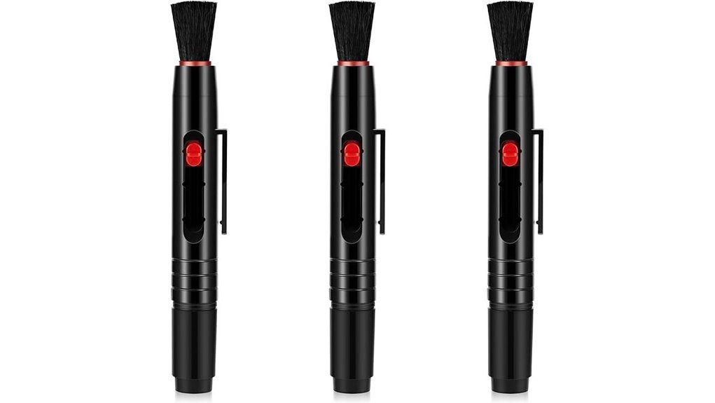 Lens Cleaning Pens Travel Sized to Keep Lenses Streak-Free 4 three piece lens cleaning brush