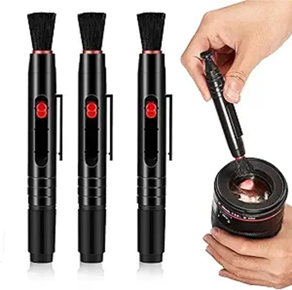 Lens Cleaning Pens Travel Sized to Keep Lenses Streak-Free 13 three piece lens cleaning kit