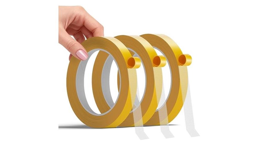 Fabric Tape for Travel Hemming – No Needle Needed 3 three roll double sided hem tape